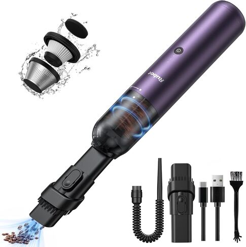 RUBOT Mini Vacuum Cleaner, 16000PA Powerful Suction,USB Charging, Keyboard Cleaner, Cordless Handheld Vacuum for Car Home and Office in Saudi Arabia