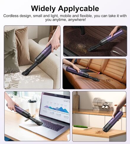 RUBOT Mini Vacuum Cleaner, 16000PA Powerful Suction,USB Charging, Keyboard Cleaner, Cordless Handheld Vacuum for Car Home and Office in Saudi Arabia