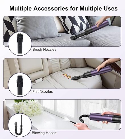 RUBOT Mini Vacuum Cleaner, 16000PA Powerful Suction,USB Charging, Keyboard Cleaner, Cordless Handheld Vacuum for Car Home and Office in Saudi Arabia