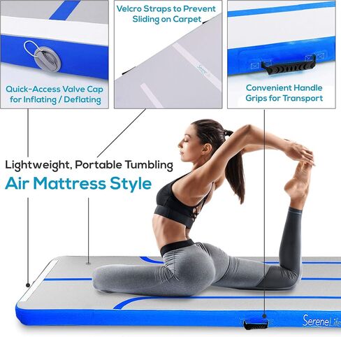 SereneLife Gymnastics Inflatable Air Tumbling Mat in Saudi Arabia