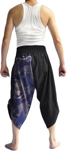 Siam Trendy Men's Japanese Style Pants One Size Black in Saudi Arabia