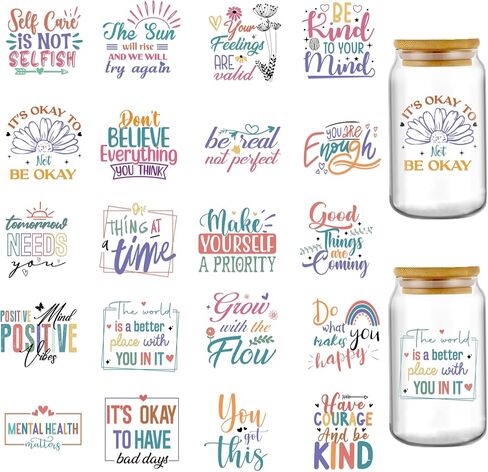 UV DTF Cup Wraps - 12 Sheets Highland Cow Cute Floral Sunflower Highland Cow UV DTF Cup Wrap Transfer Stickers for Glass, Brown Cartoon Cow Transfer Sticker for 16oz Libbey Glass Cups Decorative in Kuwait
