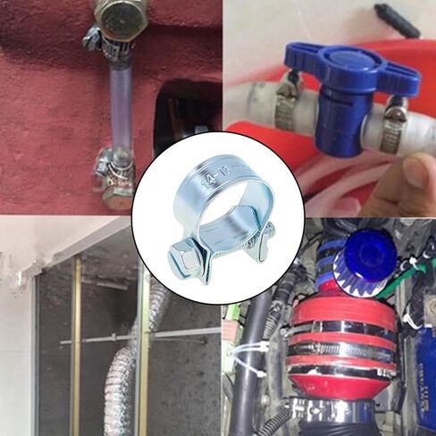 60 قطعة خرطوم حقن الوقود المشابك ، 10 أحجام 7-18 مللي متر خط الوقود المشبك قابل للتعديل مشبك أنابيب مجموعة متنوعة لأنابيب البنزين in Kuwait