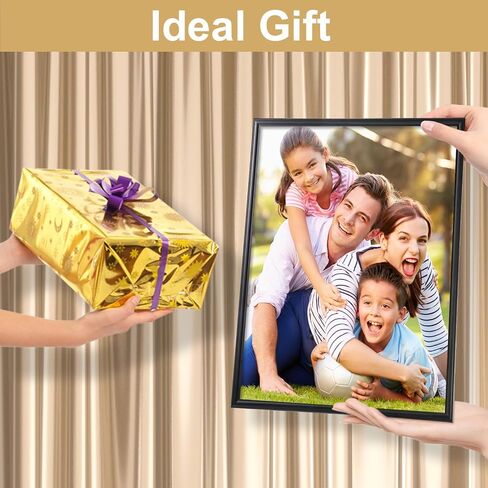 Lovelite 22x28 Poster Frame Set of 4, Black Photo Frames with Resistant Plexiglass, Picture Frames for Wall Paintings Pictures Artwork, Horizontal or Vertical Display in Saudi Arabia