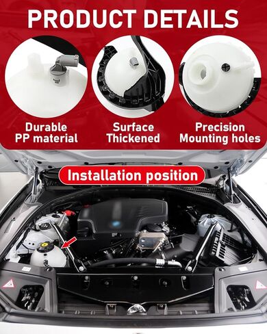 استبدال خزان توسيع خزان استرداد سائل التبريد متوافق مع BMW X5 E70 F15 F85 X6 E71 F16 F86 (مع المستشعر) يستبدل OE 17138621092 17137647290 17137552546 in Kuwait