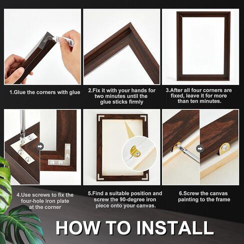 Suzile 2 Pack Floating Frame for Canvas 0.9 in Deep Removable Painting Floater Frame Assembly Required for Oil Paintings Picture Finished Stretched Canvas Artwork Prints(Black,36 x 48 Inch) in Saudi Arabia
