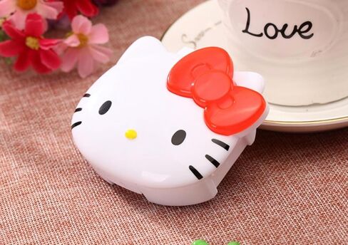 صندوق حبوب الوجه هالو كيتي - منظم الأدوية - محمول وخفيف الوزن in Kuwait