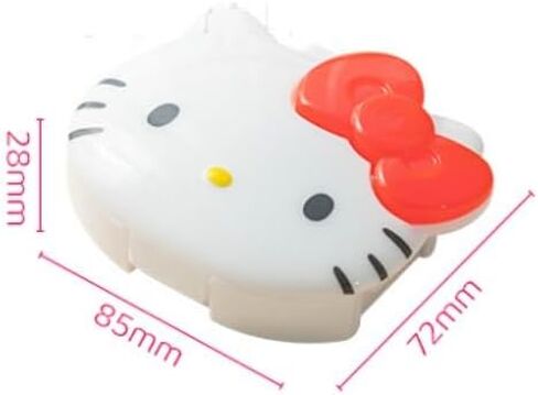 صندوق حبوب الوجه هالو كيتي - منظم الأدوية - محمول وخفيف الوزن in Kuwait