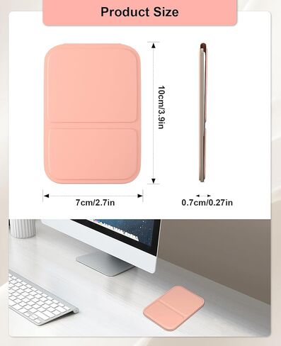 wobsion Compact Mirror, Small Travel Makeup Mirror,3.9in Folding Mini Mirror,Standed&Handheld,Portable for Pocket,Purse,Gift,Rosy in Saudi Arabia