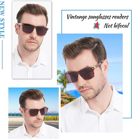 OCCI CHIARI Oversized Reader Sunglasses for Men 1.25 Fashion Reading Sunglasses Full Lens sun readers 0 1.00 1.25 1.50 1.75 2.00 2.25 2.50 2.75 3.00 3.50 (Black) in Saudi Arabia