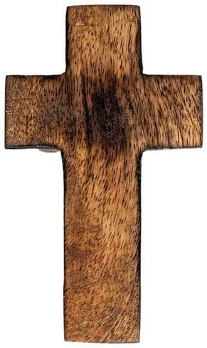 SimbaKart Christian Wooden Wall Cross, Handmade Cut Work Design, Hanging Wall Crucifix with Hand Carvings, Hanging Cross for Wall Decor, Church Hanging Ornament, Living Room Home Decor in Saudi Arabia