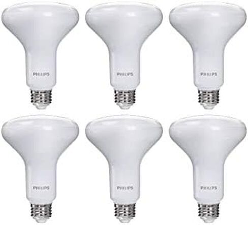 Philips LED Dimmable BR30 Light Bulb: 650-Lumen, 2700-Kelvin, 11-Watt (65-Watt Equivalent) E26 Base, Frosted, Soft White, 3-Pack (474197) in Saudi Arabia