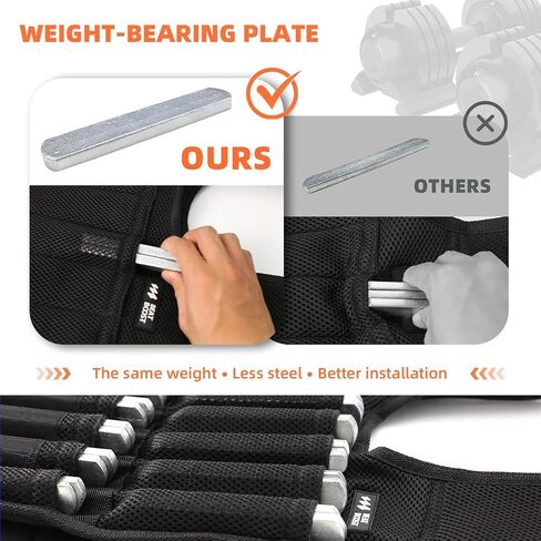Weighted Vest for Men Women BeatBoost 22 lb Adjustable Weighted Vest with 32 Steel Plates Weights for Walking Strength Training Running Workout in Saudi Arabia