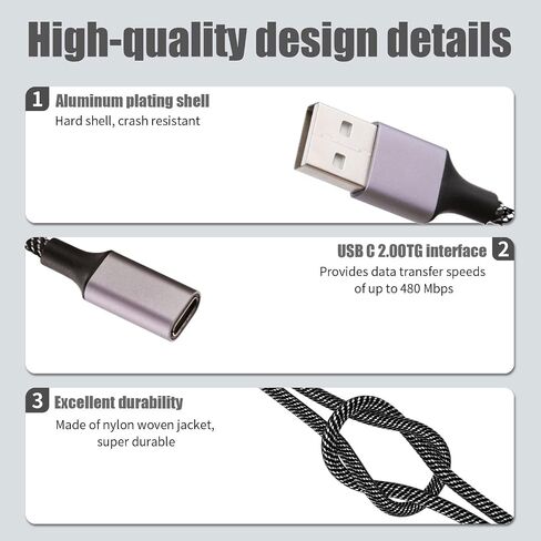 مقسم USB A (طول 10 بوصات)، مقسم USB A 1 في 2 مخرج، مقسم USB A ذكر إلى 2 أنثى USB Y، مقسم USB للشحن البطيء ونقل البيانات لكاميرا الويب/الطابعة/أجهزة USB/الكمبيوتر المحمول إلخ. in Kuwait