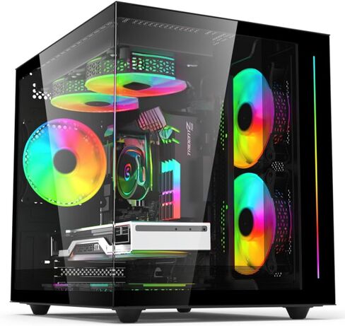 Gaming PC AMD Ryzen5 5600G 6Cores 3.9GHz UP to 4.40 GHz Processor, 16GB DDR4 RAM, 1Tb NVMe SSD, AMD Radeon Vega7 Graphics 600W Windows 11 Home WI-FI Gaming Desktop Computer White in Saudi Arabia