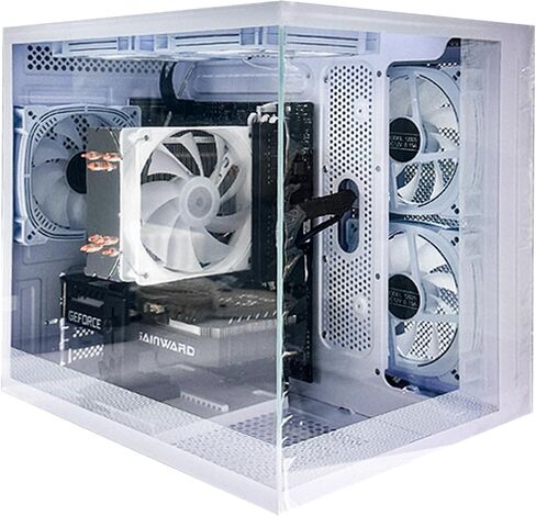 Gaming PC AMD Ryzen5 5600G 6Cores 3.9GHz UP to 4.40 GHz Processor, 16GB DDR4 RAM, 1Tb NVMe SSD, AMD Radeon Vega7 Graphics 600W Windows 11 Home WI-FI Gaming Desktop Computer White in Saudi Arabia