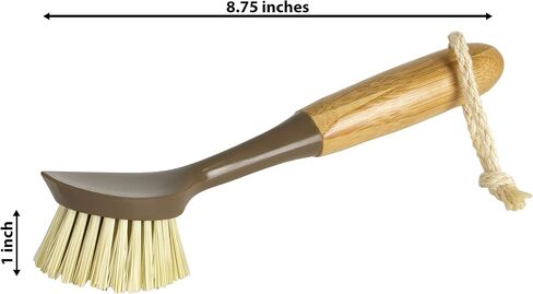 Bamboo Naturals Dish Scrubber Kitchen Brush, 2 Count in Saudi Arabia