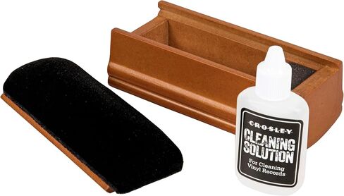 Crosley AC20 Turntable Record Maintenance Kit with Cleaning Solution and Velvet Brush in Kuwait