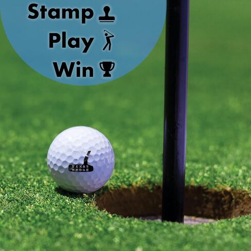 Ball Badge - Golf Ball Stamp, Self-Inking Golf Ball Stamper, Golf Ball Marker, Reusable Golf Ball Marking Tool to Identify Golf Balls, Reusable Ink Stamp for Golf Balls (I'd Tap That) in Saudi Arabia