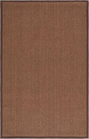 SAFAVIEH Natural Fiber Collection Accent Rug - 3' x 5', Chocolate, Sisal Design, Easy Care, Ideal for High Traffic Areas in Entryway, Living Room, Bedroom (NF525D) in Saudi Arabia