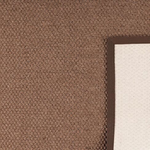 SAFAVIEH Natural Fiber Collection Accent Rug - 3' x 5', Chocolate, Sisal Design, Easy Care, Ideal for High Traffic Areas in Entryway, Living Room, Bedroom (NF525D) in Saudi Arabia