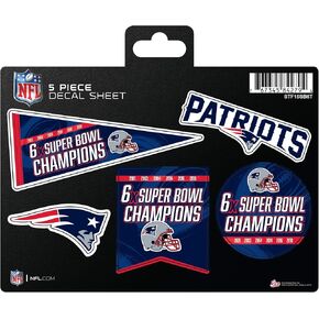 Rico Industries NFL Washington Commanders 5-PC Sticker Sheet 5 Pack Decal Sheet 6" x .25"