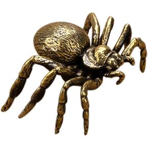 Brass Spider Statue Animal Sculptures and Statues Feng Shui Statue Wealth Good Luck Sculpture Housewarming