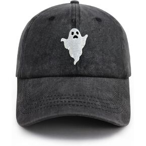 شبح قبعة هالوين قبعة بيسبول مطرزة قبعة مخيف قبعات الموضة قابل للتعديل للرجال النساء للجنسين نمط أغطية الرأس in Kuwait