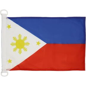 Philippines NAUTICAL Flag 18'' x 12'' - Filipino flags 30 x 45 cm - Banner 12x18 in for boat - AZ FLAG