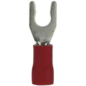 Install Bay RVST8 Spade Terminal Vinyl Connector 22/18 Gauge #8, Red (100-Pack)