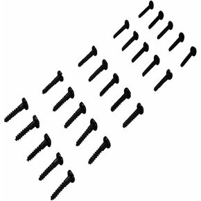 #8 Pyramid Wood Screws 3/4" H 25 Black Steel Screws Renovators Supply