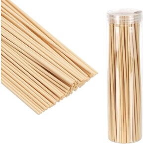 PATIKIL 30CM/12Inch Reed Diffuser Stick, 100 Pack Fiber Aroma Fragrance Refill Sticks Replacement with PET Bottle for Home Office Hotel Party Wedding, Wood