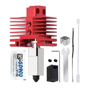 Upgrade 2.0 Hotend Kit for P1S, P1P, 3D Printer Print Head Hot End 0.4mm Hardened Steel Nozzle Heating Block Kit with 24V 48W Ceramic Heater Cartridge NTC 100K Thermistor for Bambu Lab P1S/P1P