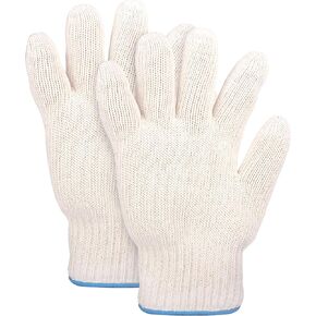 Heat Resistant Gloves - EN407 Certified 932°F Oven Gloves, Cut-Resistant Grill Gloves, Cooking Gloves for BBQ, Grilling, Baking, Cutting, Welding, Smoker Fireplace, 1 Pair (2 Pieces Set), White