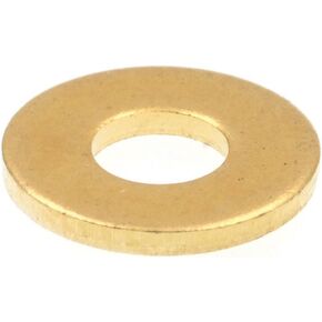 Prime-Line 9079571 Flat Washers, SAE, #6 X 5/16 In. OD, Solid Brass (100 Pack) in Kuwait