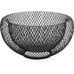 Torre & Tagus Mesh Double Wall Bowl, Medium, Black