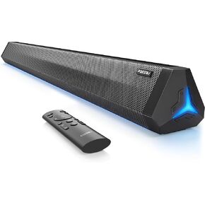 Passau Sound Bar 35 Inch Soundbar for Smart TV Speaker with Bluetooth 5.3 OPT/USB/AUX Connectivity, LED Display, 3 DSP Mode TV Sound Bars for Home Theater Audio PC Gaming Projector