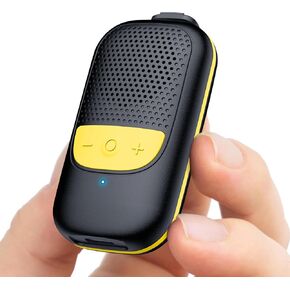 Temdan Wearable Bluetooth Speaker, Clip-On Portable Speaker with Built-in Mics for Hands-Free Music and Calls, Up to 10 Hours Battery Life,Waterproof Outdoor Speaker for Working, Hiking, Running