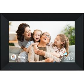 إطار صور رقمي Hyjoy WiFi سعة 32 جيجابايت، إطار صور رقمي 15.6 بوصة مع شاشة لمس IPS FHD، وظيفة التدوير التلقائي، إعداد سهل لمشاركة الصور أو مقاطع الفيديو من أي مكان عبر تطبيق AiMOR in Saudi Arabia