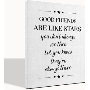 Gdredi Good Friends Canvas Wall Art Decor, Friends Office Decor, Friends Motivational Desk Decor, Office Wall Art, Dorm Decor, Gifts for Good Friends and Sisters, 8x7 Inch in Kuwait