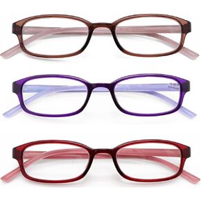 Blue Light Blocking Reading Glasses for Women Flexible Lightweight Design No Yellow Tint Protect Your Eyes