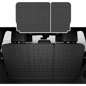 powoq Cargo Mat Compatible with 2022-2024 Jeep Grand Cherokee 5-Seat Trunk Mat Cargo Liner Backrest Mat Liner Replacement for 2022 2023 2024 Jeep Grand Cherokee Accessories(Trunk Mat+Backrest Mat)