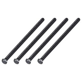 METALLIXITY Hex Bolts (3/8-16x7") 4Pcs, 304 Stainless Steel UNC Fully Threaded Hex Head Screw Bolt Machine Screws - for Furniture Repair, Black
