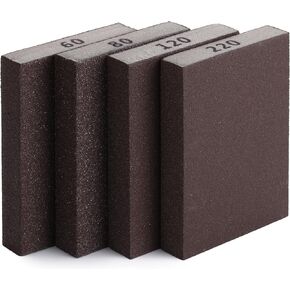 Bates- Sanding Sponge, 10pcs, 60/80/120/180/220 Grit Assortment, Washable and Reusable, Sandpaper Block Sander, Sanding Blocks for Wood, Sanding Pad, Drywall Sanding Block, Drywall Sanding Sponge