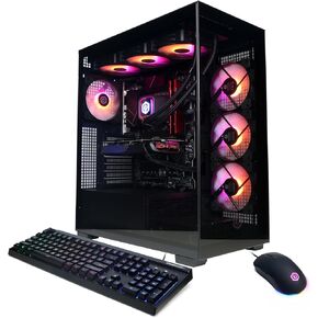 كمبيوتر ألعاب CyberPowerPC Gamer Xtreme VR، Intel Core i9-14900KF 3.2 جيجا هرتز، GeForce RTX 4070 Super 12 جيجا، 16 جيجا DDR5، 1 تيرابايت PCIe Gen4 SSD، جاهز للواي فاي ونظام التشغيل Windows 11 Home (GXiVR8080A37) in Kuwait