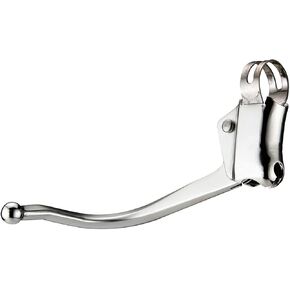 1 Pair Brake Lever City Retro Road Handlebar Bent Brake Lever Fixed Gear Brake Handle Part (Silver)