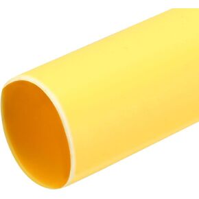 uxcell Heat Shrink Tubing 3/16"(5mm) Dia 2:1 Heat Shrink Wrap Cable Sleeve Heat shrink Tube 5m Length Yellow