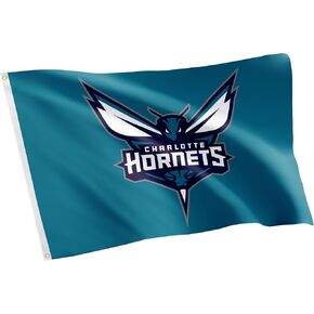 Desert Cactus Charlotte Hornets Flag NBA 100% Polyester Indoor Outdoor 3x5 feet National Basketball Association Team Flags (Flag #1)