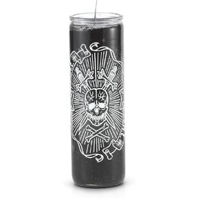 7 Day Skull (D.U.M.E) Prayer Candle Black for Hex, Spiritual Healing Spell-Casting Witchcraft Wishing Manifestation Magical Positive Energy Protection Blessing Ritual Wish Candles