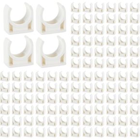 RHBLME 200 حزمة من مشابك أنابيب المياه البلاستيكية على شكل حرف U، 16 مم مشبك أنابيب حامل أنابيب PEX مشابك أنابيب مياه PVC شماعات دعم أنابيب المياه البلاستيكية على شكل حرف U in Kuwait